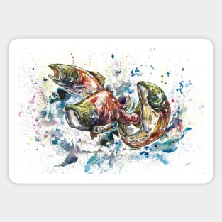 Salmon Alaska Fish Sticker